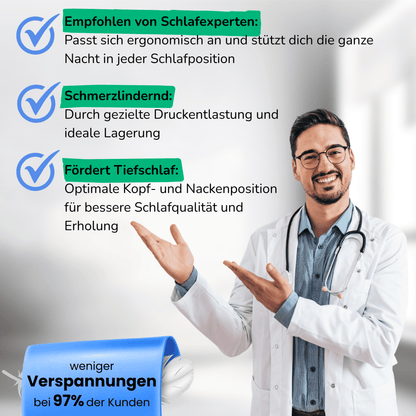 SleepFit Kissen - Orthopädisches Design für gesunden Schlaf